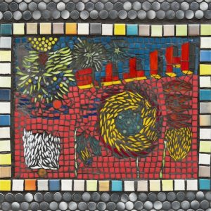 Hillman City Planter - Mosaic by Adama James and Dina Joissaint