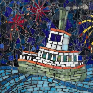 Hillman City Planter - Mosaic by Susan Lauzac