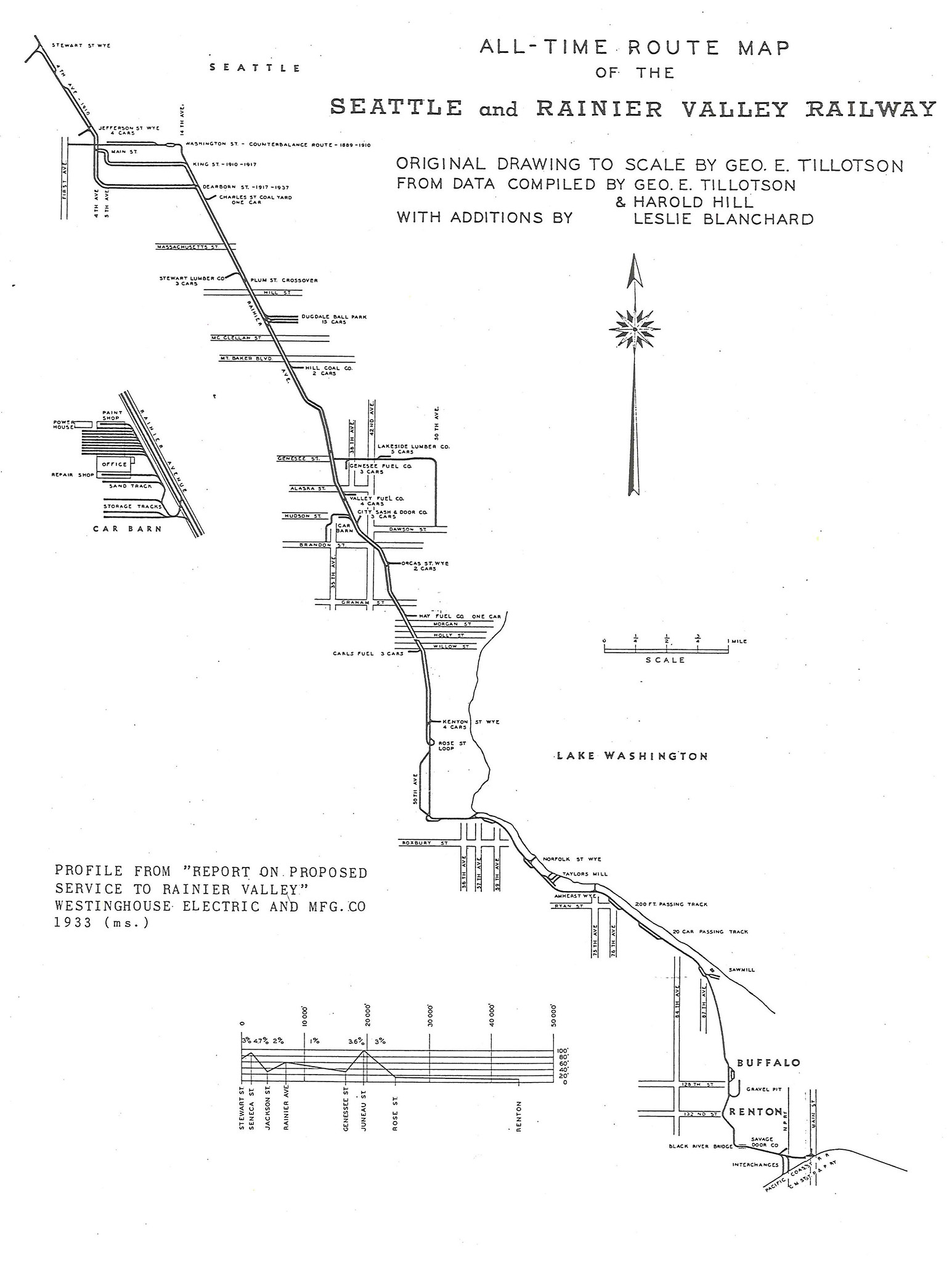 Rainier Valley Railroad Map